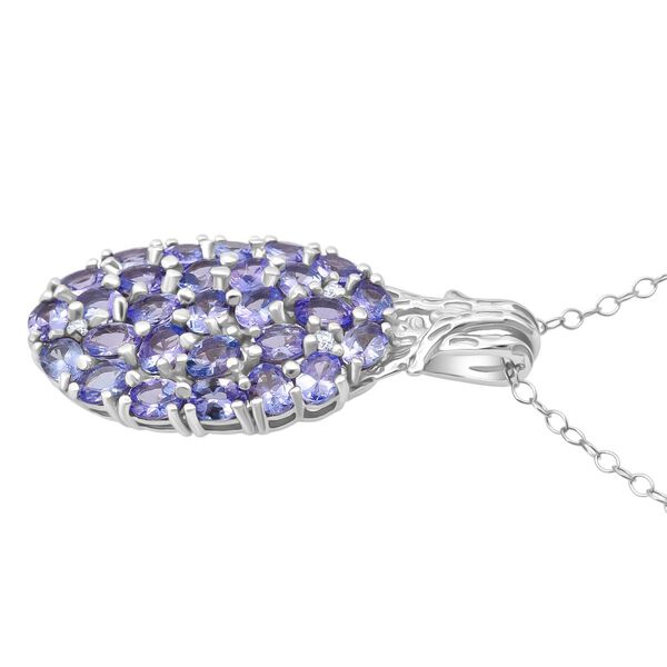 D'Joy Tansanit und Zirkon Anh&auml;nger mit 50cm Kette - 4,70 ct. image number 3