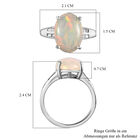 AAA natürlicher, äthiopischer Welo Opal und Diamant-Ring - 3,46 ct. image number 6