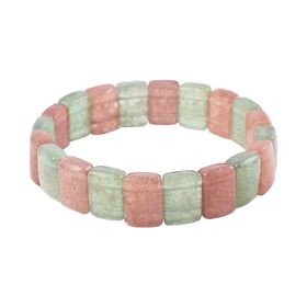 Erdbeer Quarz Armband ,18 cm  ca. 175.00 ct
