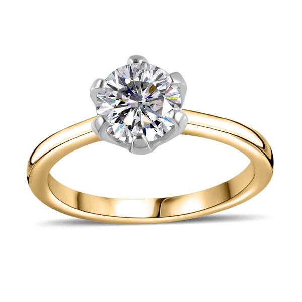 Moissanit Ring, ca. 0,93 ct. image number 4