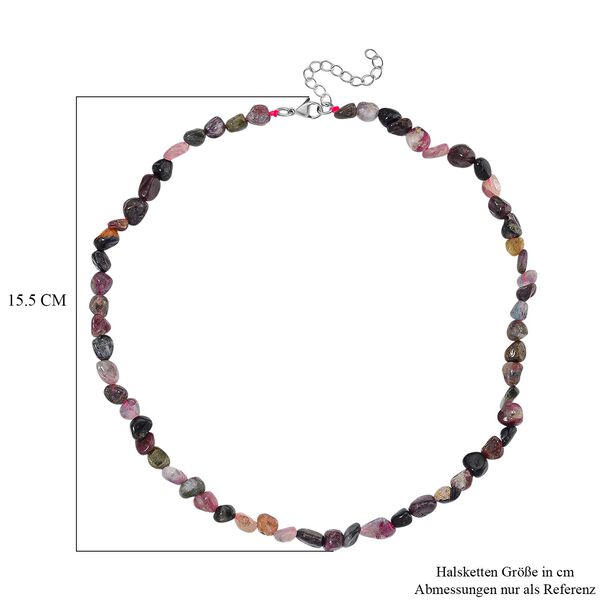 Multi-Turmalin Halskette, 45+5cm - 135,50 ct. image number 6