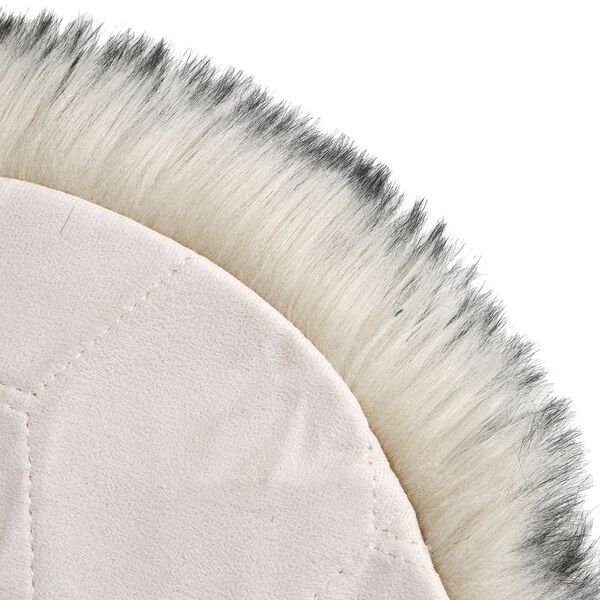 Seidenweicher, gewebter Kunstfellteppich, 180x100 cm, grau image number 8