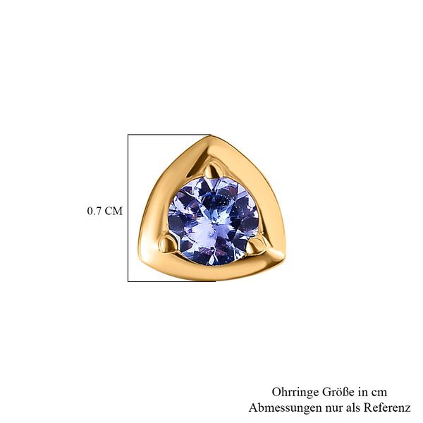 Tansanit Ohrringe - 0,56 ct. image number 4