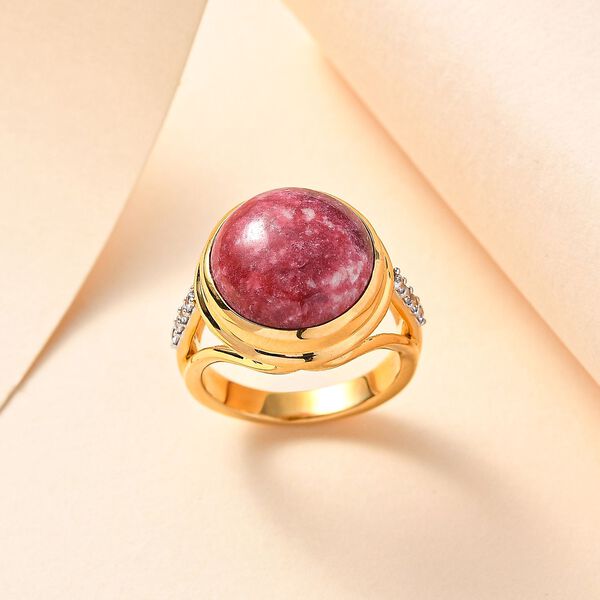 AA Thulit und Zirkon Ring - 10,83 ct. image number 2