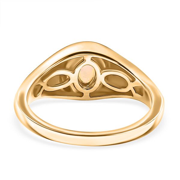 AA natürliches, äthiopisches Welo Opal-Schmuckset, 925 Silber vergoldet - 1,89 ct. image number 6