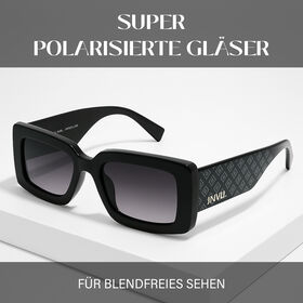 Sole und Luce - Swiss Eyewear - Transparente Polarisierende Damen Sonnenbrille, Schwarz