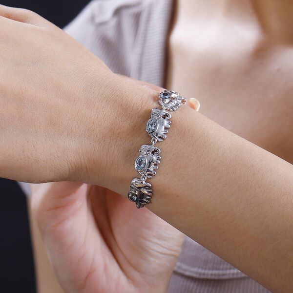 Himmelblaues Topas-Armband, 16,5 cm - 2,95 ct. image number 3