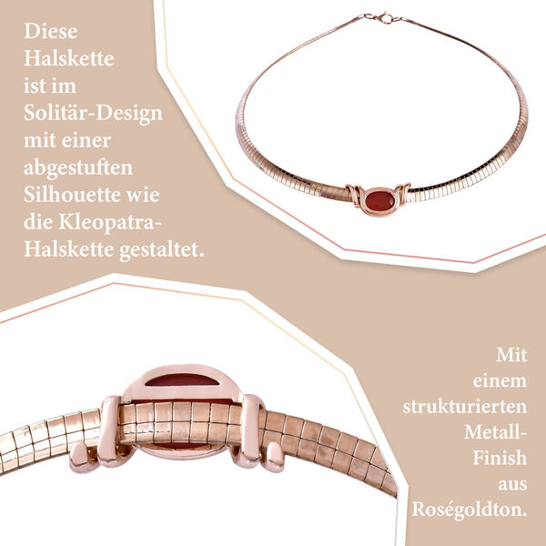 EVER TRUE schlichte Solit&auml;r-Edelstein-Halskette in Ros&eacute;goldton image number 13