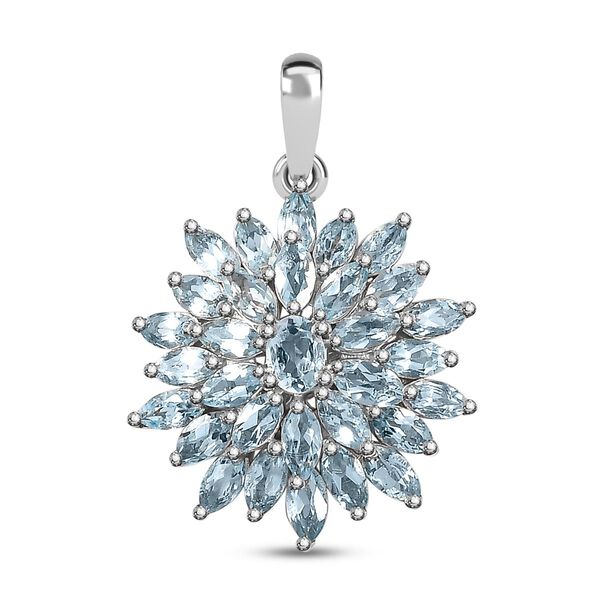 Himmelblauer Topas-Anh&auml;nger - 2,67 ct.