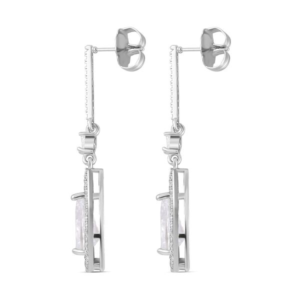 Weiße Zirkonia Ohrringe, ca. 4.00 ct image number 3