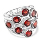 Natürlicher Mosambik Granat Ring Edelstahl (Größe 17.00) ca. 5.43 ct