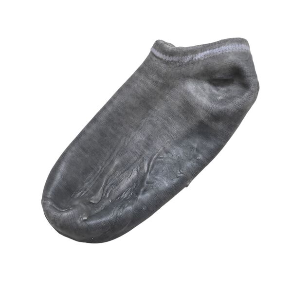 Silikon-Feuchtigkeitssocken f&uuml;r Fu&szlig;pflege mit Anti-Rutsch-Noppen, 21&times;9,5 cm, Grau image number 2