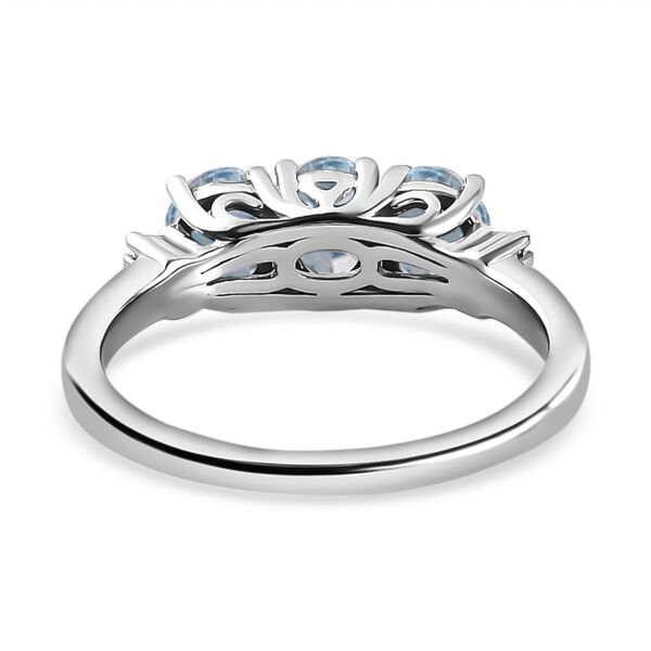 AA Santamaria Aquamarin und weißer Diamant-Ring, 0,97 ct. image number 6
