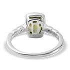 Peridot farbener Zirkonia-Solitär-Ring in 925 Silber, 2,12 ct image number 5