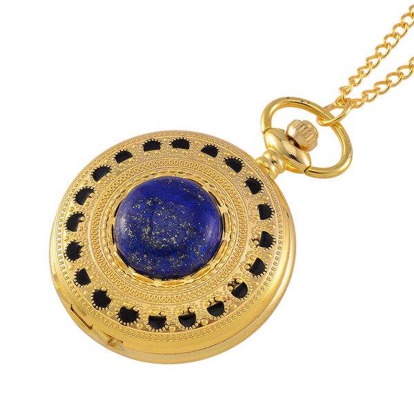 STRADA Lapislazuli Kettenuhr, 91,4 cm - 15 ct. image number 4