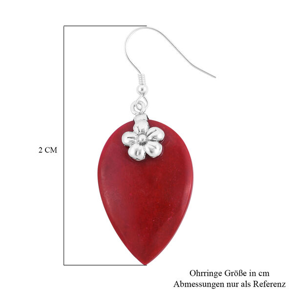 Royal Bali Kollektion - Koralle Ohrh&auml;nger 925 Silber&nbsp; image number 5