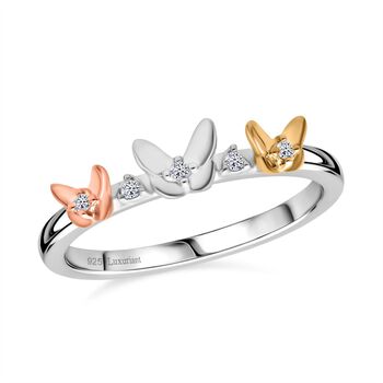 LUXURIANT SI-GH Labor Diamant dreifarbiger Ring