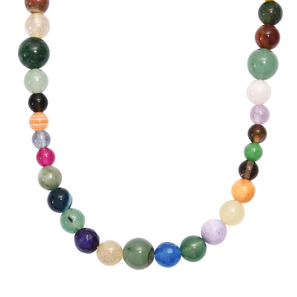 EVER TRUE Mehrfarbig Edelsteine Halskette ca. 50 cm Nickelfreies Messing platiniert ca. 205,00 ct. image number 0