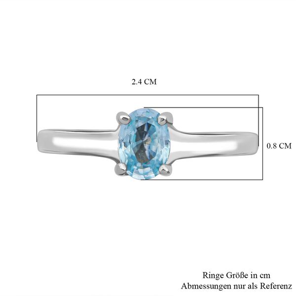 D'Joy AA blauer Zirkon Ring - 1,26 ct. image number 6