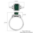 RHAPSODY AAAA Sambischer Smaragd und Diamant VS E-F Ring 950 Platin  ca. 1,88 ct image number 6