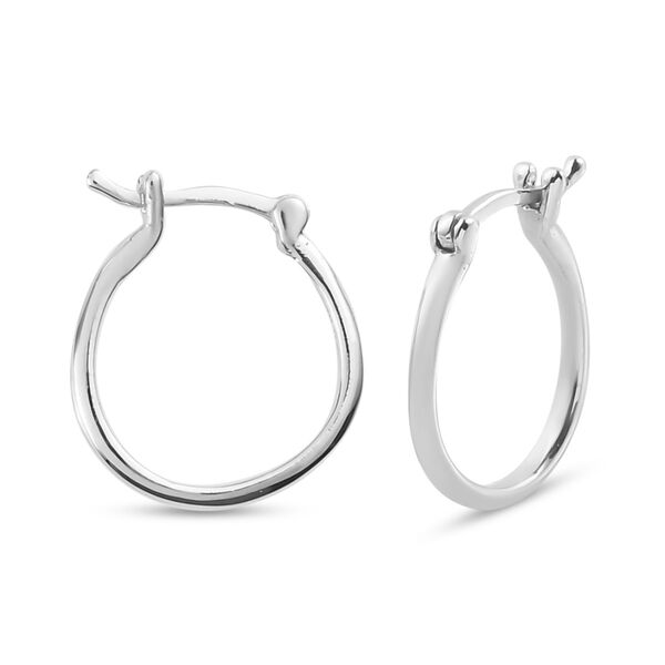 Creolen 925 Silber platiniert image number 3