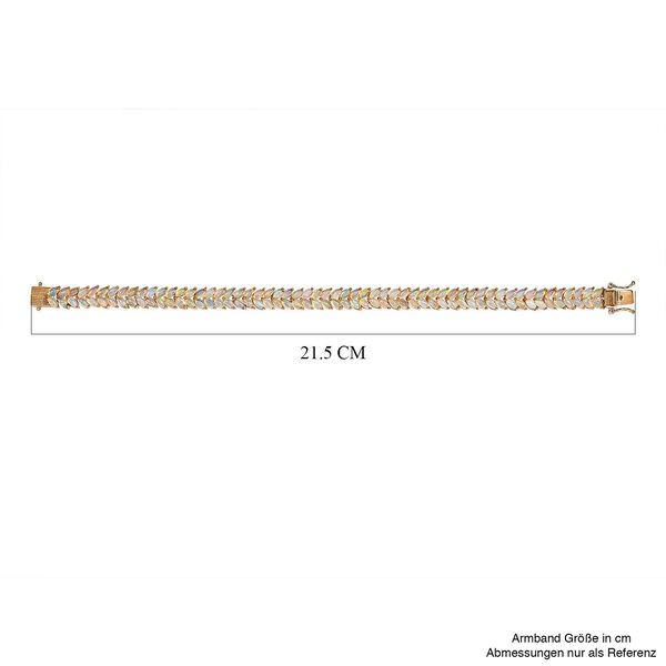 Nat&uuml;rliches, &auml;thiopisches Welo Opal-Armband, 925 Silber vergoldet, 10,60 ct. image number 5