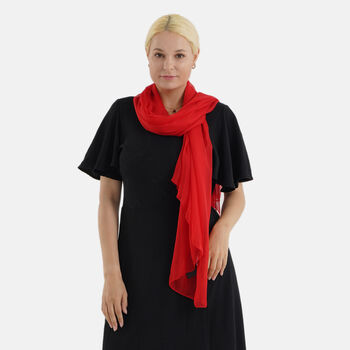 LA MAREY Luxus-Seidenschal aus 100% Maulbeerseide, weicher Fall, 110x180 cm, Kupfer