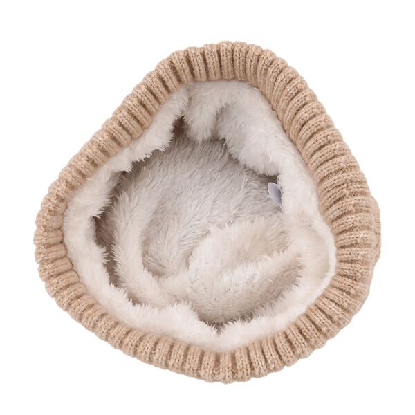 Strickmütze mit Bommel, weiches Mischgewebe, Einheitsgröße, Beige image number 4