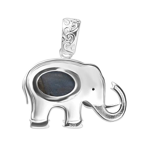 AAA Labradorit und schwarzer Spinell-Anh&auml;nger - 7,62 ct. image number 6