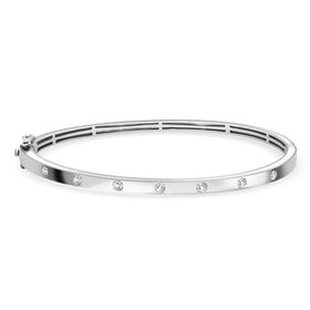 LUXURIANT DIAMOND -Lab Grown Diamant SI-GH Armreif ca. 19 cm 925 Silber rhodiniert ca. 0,25 ct.