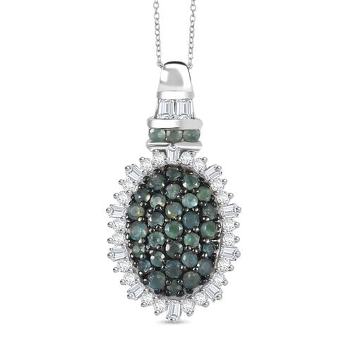D’Joy Alexandrit und Moissanit Anhänger mit 50cm Kette - 1,80 ct. image number 0