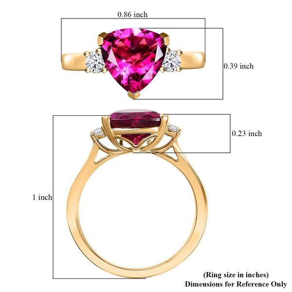 LUXURIANT AAA Labor Bixbit und Labor Diamant Ring in 417 Gold - 3,45 ct. image number 5