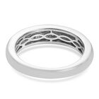 Diamant Band Ring 925 Silber Platin-Überzug image number 5