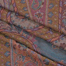 Schal mit Paisley-Muster und Fransen, Einheitsgröße, Beige