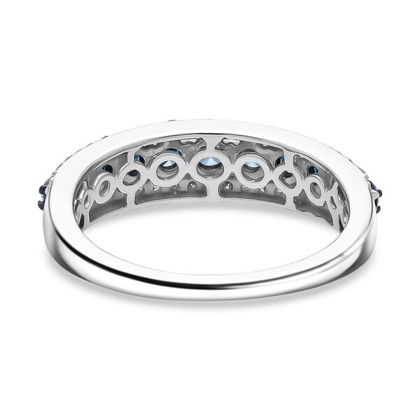 LUXURIANT DIAMOND - Lab Grown Blauer Diamant SI-GH SGL zertifiziert Ring 925 Silber rhodiniert (Größe 18.00) ca. 1.00 ct image number 5