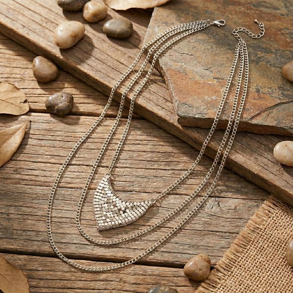 Halskette ca. 40.5 cm + 5 cm Extender, Nickelfreies Messing image number 1