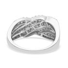 Diamant Cluster Ring 925 Silber Platin-Überzug image number 4