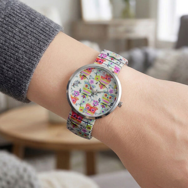 STRADA Armbanduhr &ndash; Eulen-Design, Japanisches Uhrwerk, Wasserresistent image number 3