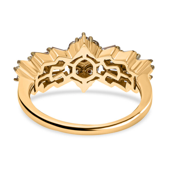 LUXORO SGL zertifizierter I1 G-H Diamant Ballerina-Ring in 585 Gold - 1 ct. image number 5