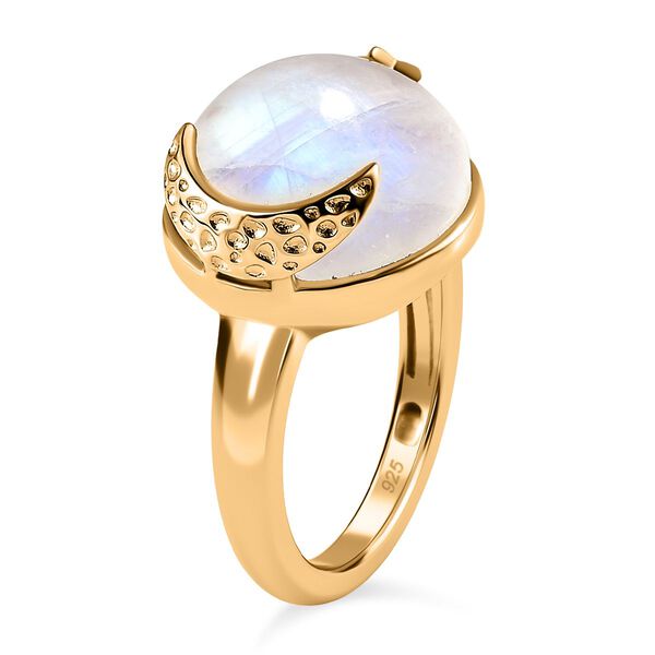 Regenbogen Mondstein Ring - 11,55 ct. image number 5