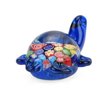 Schildkr&ouml;ten-Figur im Murano-Stil, 11x7x5cm