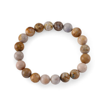D'joy Fossile Koralle Armband, flexibel,18 cm ca. 130,00 ct.