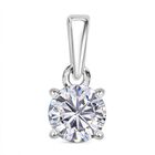 Moissanit Anhänger 925 Silber rhodiniert ca. 0.46 ct