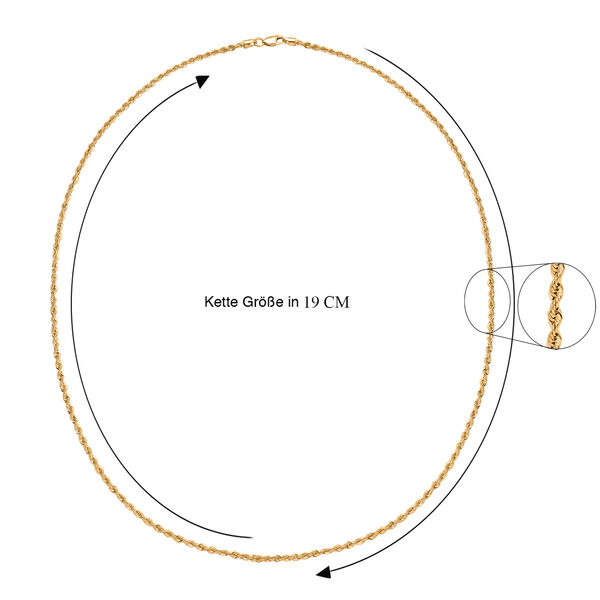 Kordelkette 916 Gold, 50 cm image number 7