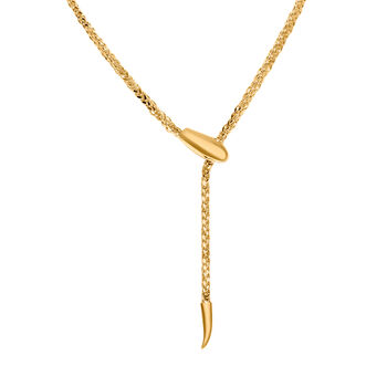 LIMITED EDITION - Designer Serpentine Collier ca. 50 cm, 585 Gold ca. 8,60g