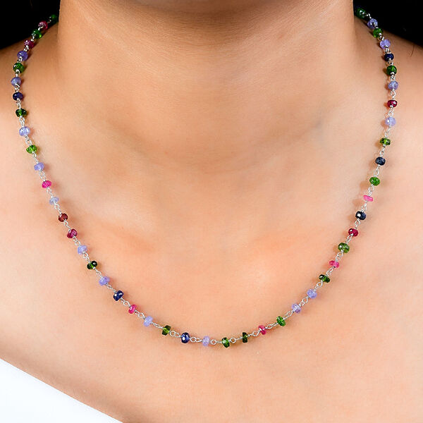 Bouquet Multi-Edelstein-Halskette image number 3