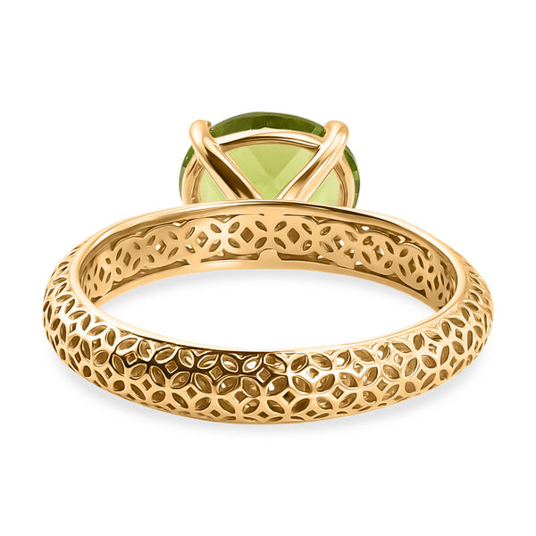 D'Joy AA Peridot Ring 925 Silber 750 Vergoldet (Gr&ouml;&szlig;e 17.00) ca. 2,02 ct image number 5