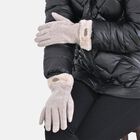 LA MAREY Kaschmirwolle Handschuhe mit Kunstfell Bordüre image number 2