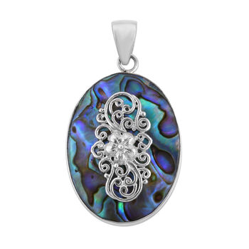 Royal Bali Kollektion - Abalone Muschel-Anh&auml;nger, 925 Silber