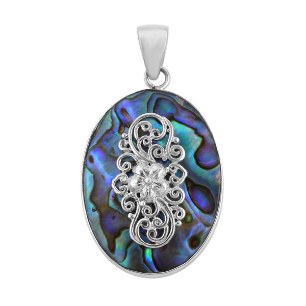 Royal Bali Kollektion - Abalone Muschel-Anh&auml;nger, 925 Silber